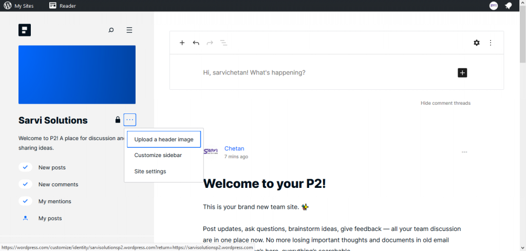 WordPress P2