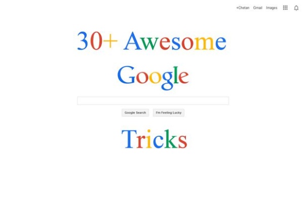 30+ Awesome Google Tricks