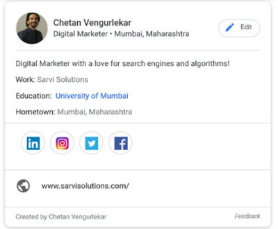 Google Virtual Visiting Card - How To Create Yours Google Virtual Visiting Card - How To Create Yours